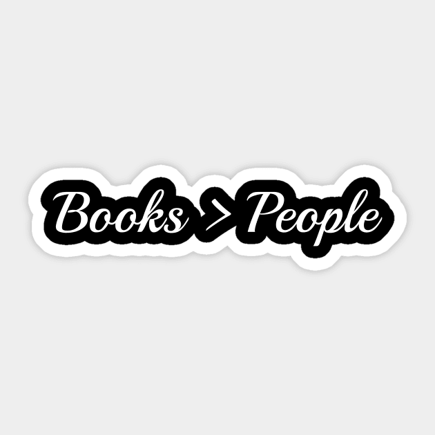 Books lovers Sticker by zeevana